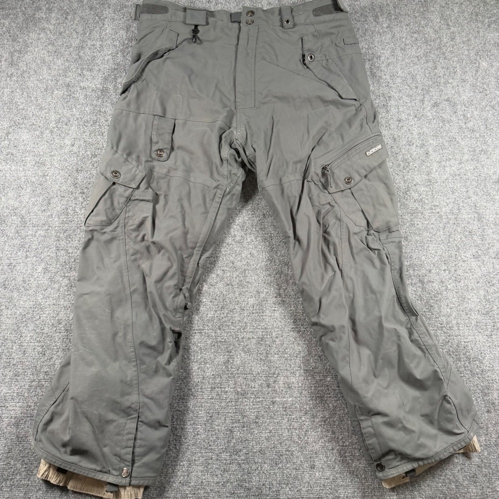 686 Smarty Snow Pants Mens XL Gray Cargo Waterproof Snowboard Ski Winter Pants